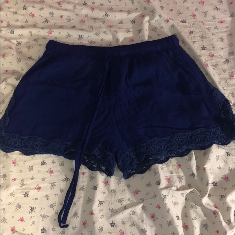 Charlotte Russe Dark Blue Cloth Shorts - Bundle Only